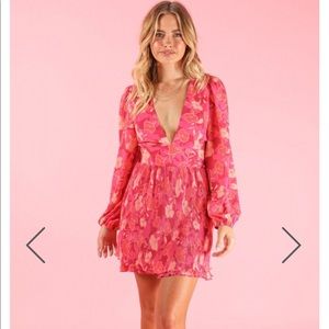 The day we met dress in Berry Showpo